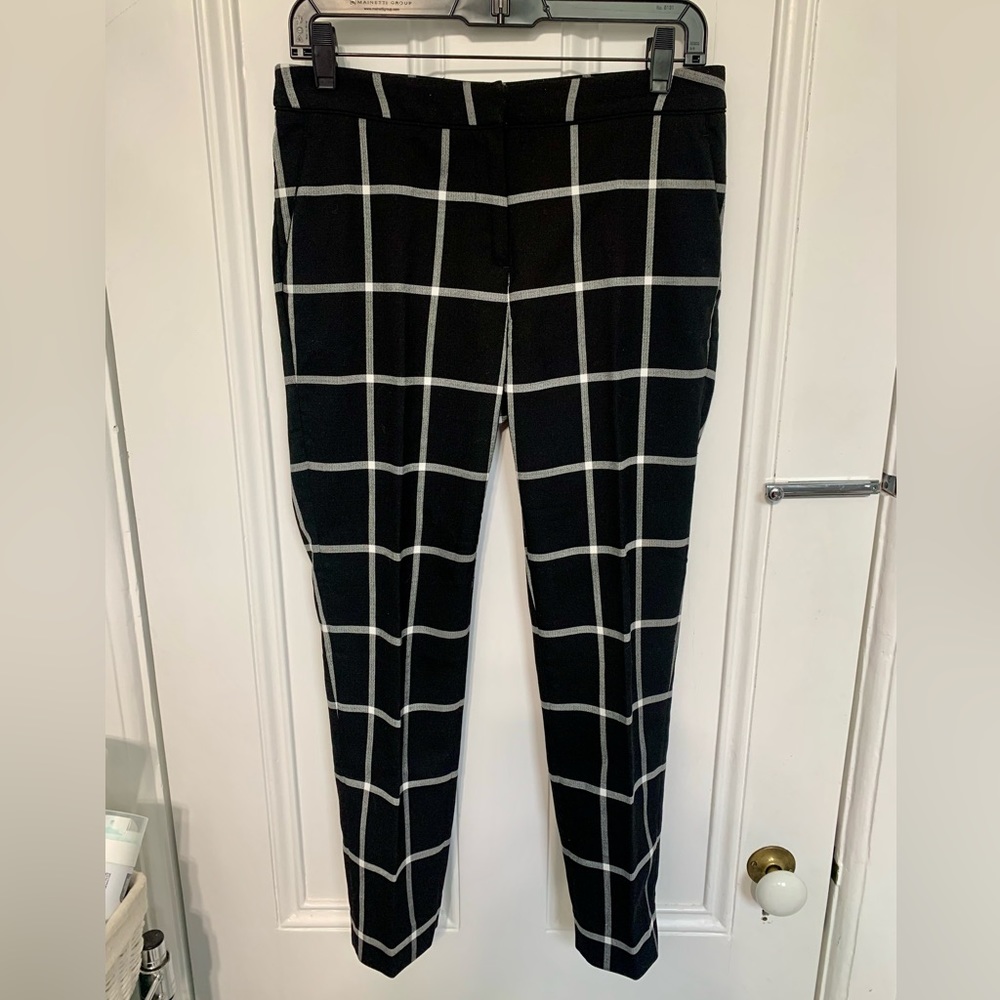 H&M Women’s Checked Ankle-length Slacks Pants